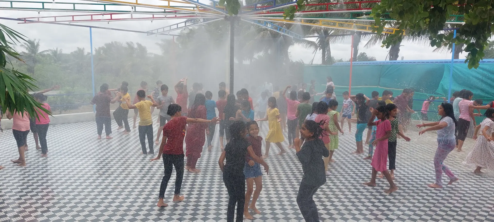 Rain dance in Sanskruti Agro Tourism